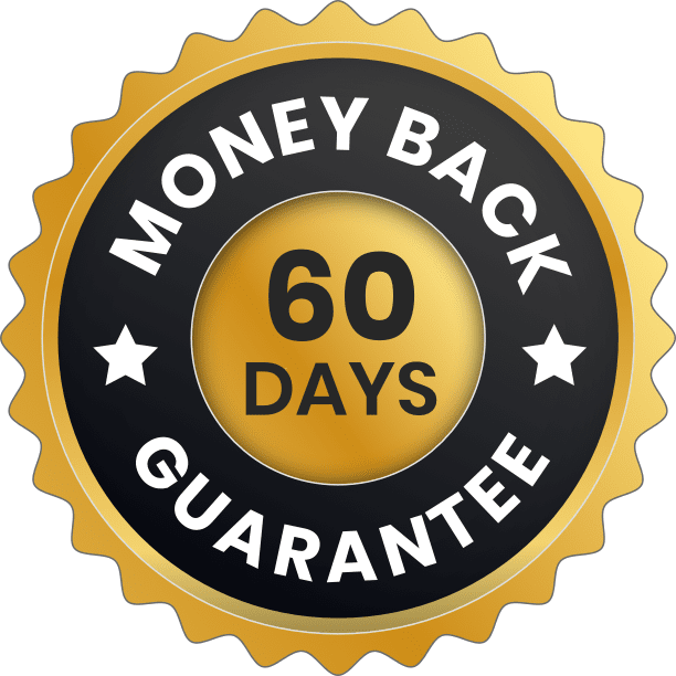 SodaTide 60-day money-back guarantee seal
